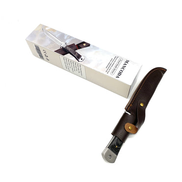 MANCODA Fixed blade knives 13cm Blade Fixed Blade Knives 200g With Leather Sheath And Wood Handle