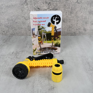 Adjustable Garden Hose Sprayer Multi-Pattern Nozzle for Watering, Cleaning & Gardening