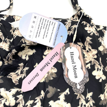 Hazel Moon Dresses Polyester Fiber Minimalist Commuting A-Line Medium Length Spaghetti Strap Casual Dresses