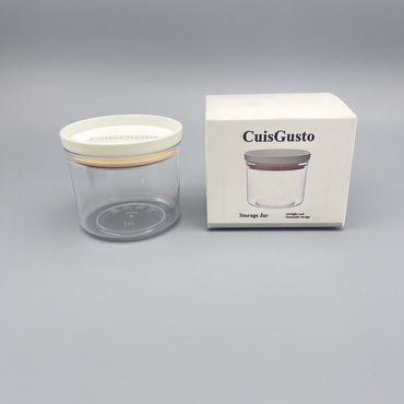 CuisGusto Stylish Storage Jar - Durable Plastic Container for Home and Office Organization