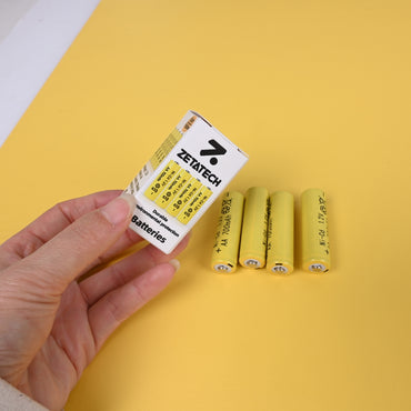 Z ZETATECH High-Performance AA Batteries for Everyday Devices, Long-Lasting Power with Eco-Friendly Design