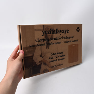 yezifafayaye Natural Bamboo Chopping Boards For Kitchen Use Premium Wooden Cutting Board