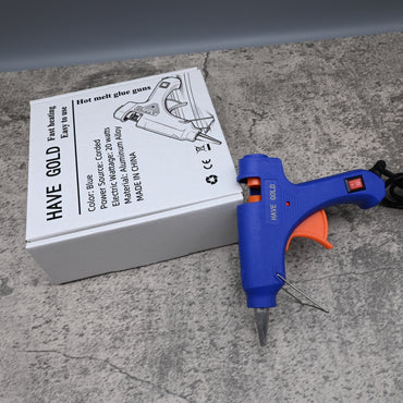 HAVE GOLD Hot Melt Glue Guns 20 Watt Corded Electric Blue High Strength Bonding Quick Heat