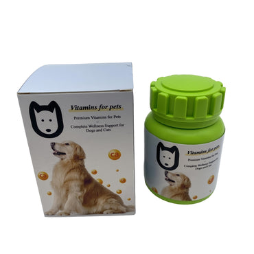 Vitamins for pets-Balanced Multivitamin Supplement Formulated for Dogs and Cats