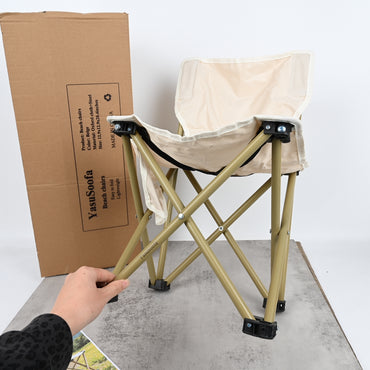 YasuSoofa Portable Folding Beach Chair Lightweight Outdoor Chair for Fishing Picnic Camping Backrest Support