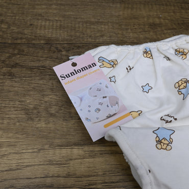 Sunloman Infant Diaper Covers Soft Reusable Eco Friendly Adjustable Durable for Babies