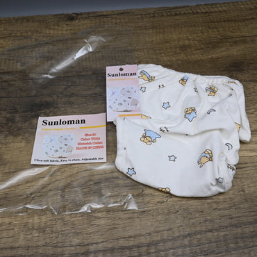 Sunloman Infant Diaper Covers Soft Reusable Eco Friendly Adjustable Durable for Babies