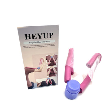 HEYUP Body-building apparatus Pink & Purple Leg Arm Chest Trainer With Center Spring Home Gym Body Building Apparatus For Fitness