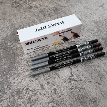 JSHLSWYH Professional Eye Pencil Eyeliner Smudge Resistant Waterproof Long Lasting Smooth Application