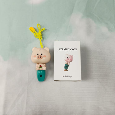 SZRMZGYXGS Infant toys-Cartoon Pig-Shaped Children’s Whistle Toy for Early Sound Exploration