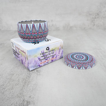 NOTES FOR LATER Lavender Scented Soy Wax Candle with Dried Petals Aromatherapy Candle for Sleep & Relaxation