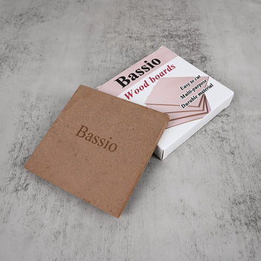 Bassio High-Quality Wooden Plank – Sanded Solid Wood Board for DIY Projects, Furniture Building, Crafts & Home Improvement