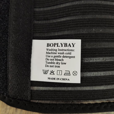 BOPLYBAY Black Athletic Kidney Belt - Premium Lower Back Stabilizer for Intense Workouts