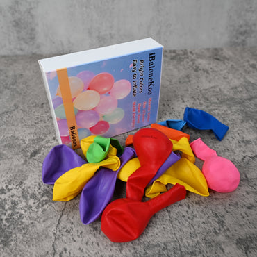 iBaloneKoo Balloons Round Rubber Balloons for Parties and Celebrations Durable Stretch Friendly for Birthday Wedding and Event Decor