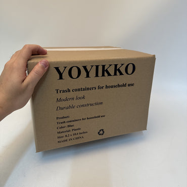 YOYIKKO Modern Square Trash Containers for Household Use Kitchen Bathroom Office Home Waste Bins Storage Organization