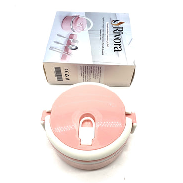Rivora Thermally insulated containers for food Stainless Steel ABS 16Cm Diameter 8Cm Height Advanced Thermal Retention Hot Cold Food Thermally Insulated Containers