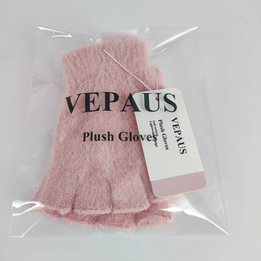 VEPAUS Cozy and Stylish Plush Gloves - Ultimate Warmth and Comfort for Cold Weather Adventures