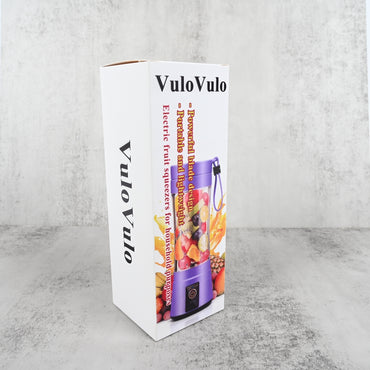 VuloVulo Mini Cyclone Electric Juicer 6-Blade Portable Fruit & Vegetable Juicer for Household Use