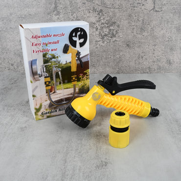 Adjustable Garden Hose Sprayer Multi-Pattern Nozzle for Watering, Cleaning & Gardening