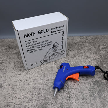 HAVE GOLD Hot Melt Glue Guns 20 Watt Corded Electric Blue High Strength Bonding Quick Heat