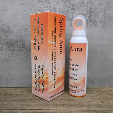 Spring Aura Sunscreen Spray SPF 50 Broad Spectrum UVA UVB Protection Lightweight Physical Sunscreen