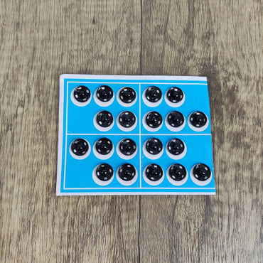 WMWQ Elegant Black Metal Button - 0.4 inch Round, Durable and Stylish