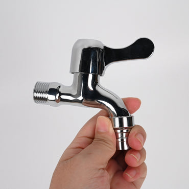 Eorpetk Stainless Steel Tap Water Faucets Universal Hot/Cold Quick-Open Washing Machine Tap Water Faucets