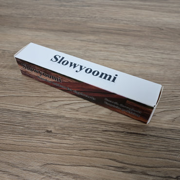 Slowyoomi Walnut Wood Price Tag Stand Wooden Holders for Signboards, Bakery and Café Menu Displays