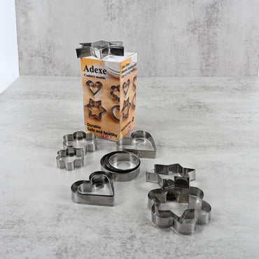 Adexe Cookery Moulds Stainless Steel Durable Lightweight Easy Clean for Baking and Cooking Kitchen Essential