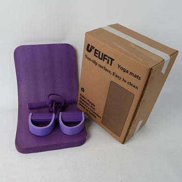 UEUFiT Yoga Mats Purple Non Slip High Quality Durable Portable for Yoga Pilates and Floor Exercise