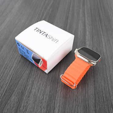 TINTAShift Orange Magnetic Sport Smartwatch Fitness Tracker with Advanced Health Monitoring