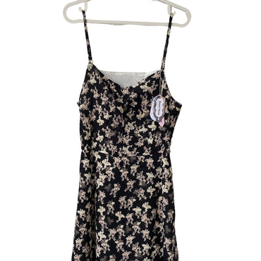 Hazel Moon Dresses Polyester Fiber Minimalist Commuting A-Line Medium Length Spaghetti Strap Casual Dresses