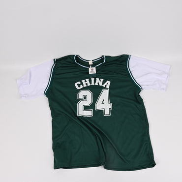 FRAN WILLOR Kids' Green Korean Style Sports Jerseys Set Children's Summer Casual Sports Jerseys with Breathable Fabric