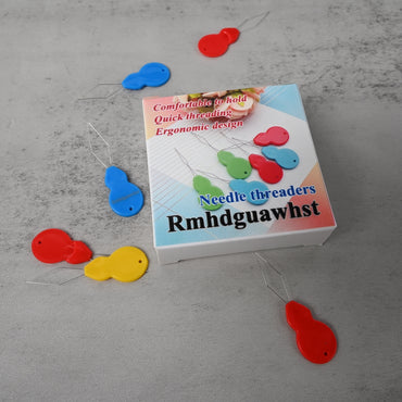 Rmhdguawhst Needle Threader Easy to Use for Seniors and DIY Enthusiasts Ergonomic Gourd Shape Design