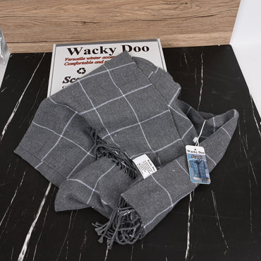 Wacky Doo Winter Warm Knitted Scarf Ultra‑Soft Wool Blend Scarf, Cozy & Stylish Cold Weather Accessory