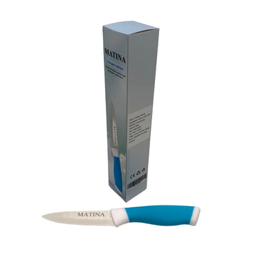 MATINA Ceramic knives White And Blue Silicone Grip Ceramic Blade Minimalist 4cm * 22cm Kitchen Ceramic Knives