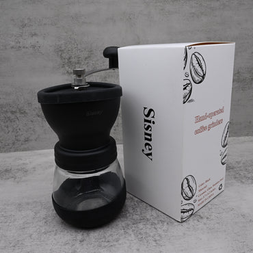 Sisney Premium Hand-Operated Coffee Grinders - Ceramic Burr Manual Coffee Mill with Adjustable Settings