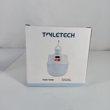 TOILETECH Rechargeable Portable LED Solar Emergency Light Bulb for Home Power Outages