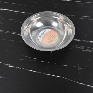 BELCAREPET Stainless Steel Bowl Silver Rust Resistant Dishwasher Safe for Soup Salad Mixing Home Kitchen
