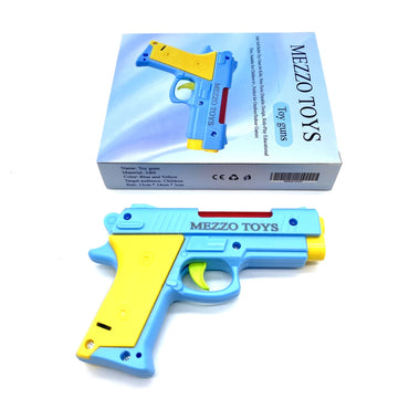 MEZZO TOYS Toy guns ABS Material Blue Yellow 13*14*3 Centimeter Children Target Toy Guns For Imaginative Play