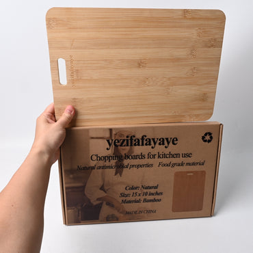 yezifafayaye Natural Bamboo Chopping Boards For Kitchen Use Premium Wooden Cutting Board