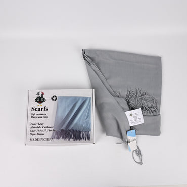 UGLY TIME Cashmere Scarf Gray Ultra Soft Winter Scarves for Men and Women Elegant Fashion Accessory