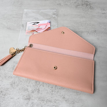 图标 Pink Purse for Women Trendy Lightweight Compact Wallet for Daily Use