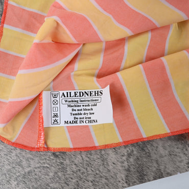 AILEDNEHS Bathing Suits Swimwear Red and Yellow Vibrant Summer Beach Days Stylish Comfortable