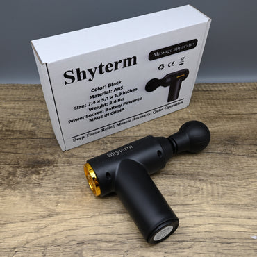 Shyterm Massage Apparatus Massage Gun Deep Tissue Relief Muscle Recovery Quiet Portable for Athletes