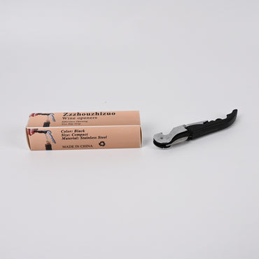 Zzzhouzhizuo Seahorse Wine Openers Multifunctional Bottle Opener Stainless Steel Black Wine Openers Decorative Bar Tool