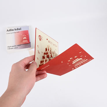 AdiuAdui Printed Birthday Greeting Cards with Envelopes for All Ages
