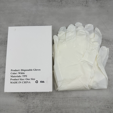 NifengJieyi Disposable Latex Gloves, Powder Free, Medical Grade, Medium Size (Box of 100)