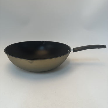 KAWASIMAYA Nonstick Frying Pan Dual-Spout Woks, Induction & Gas Stovetop Cookware