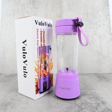 VuloVulo Mini Cyclone Electric Juicer 6-Blade Portable Fruit & Vegetable Juicer for Household Use